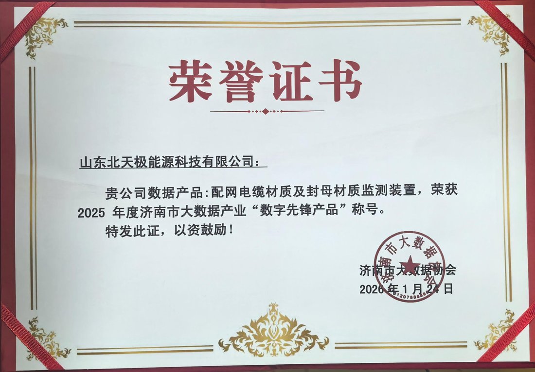 数字先锋产品荣誉证书